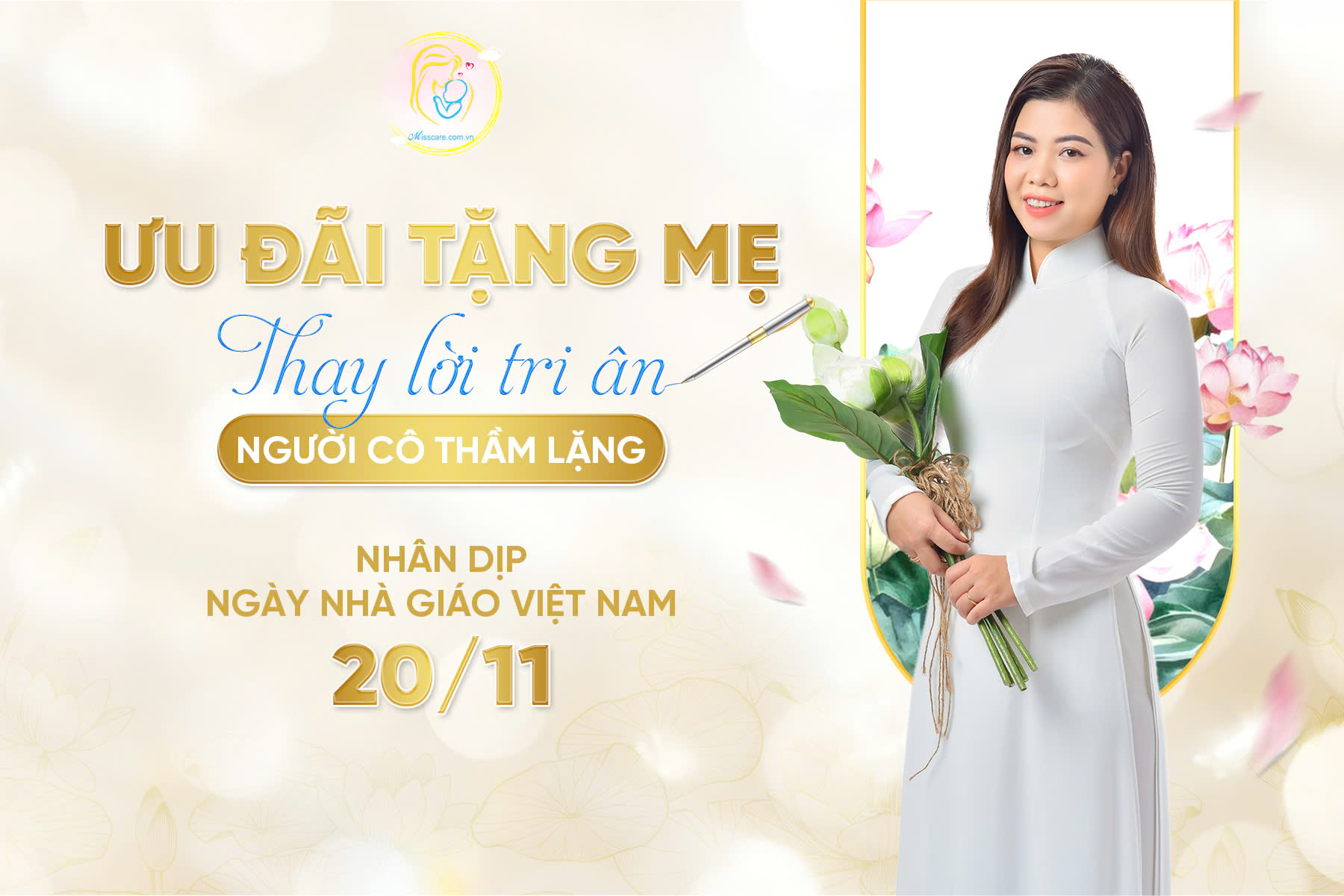 ƯU ĐÃI 20.11 - TRI ÂN MẸ, NGƯỜI CÔ GIÁO THẦM LẶNG