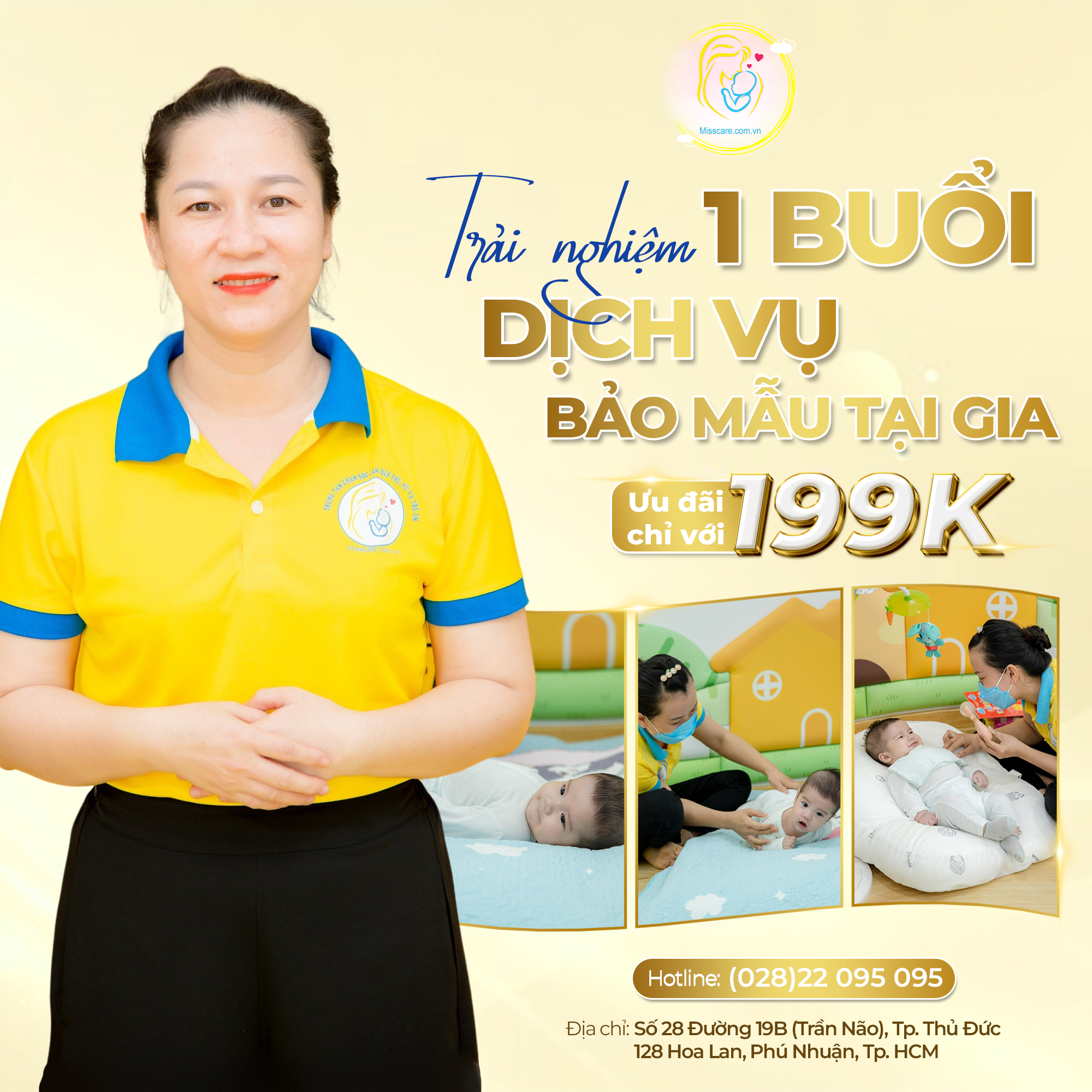 TRẢI NGHIỆM 1 BUỔI DỊCH VỤ BẢO MẪU TẠI GIA 