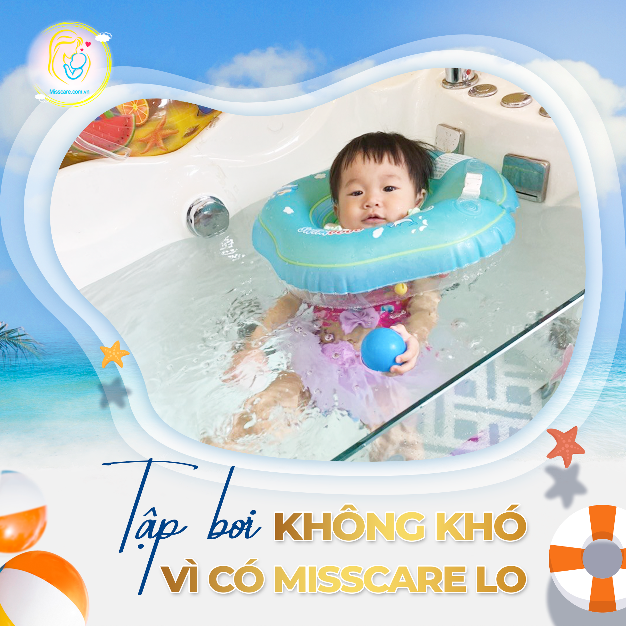 TẬP BƠI KHÔNG KHÓ VÌ CÓ MISS CARE LO