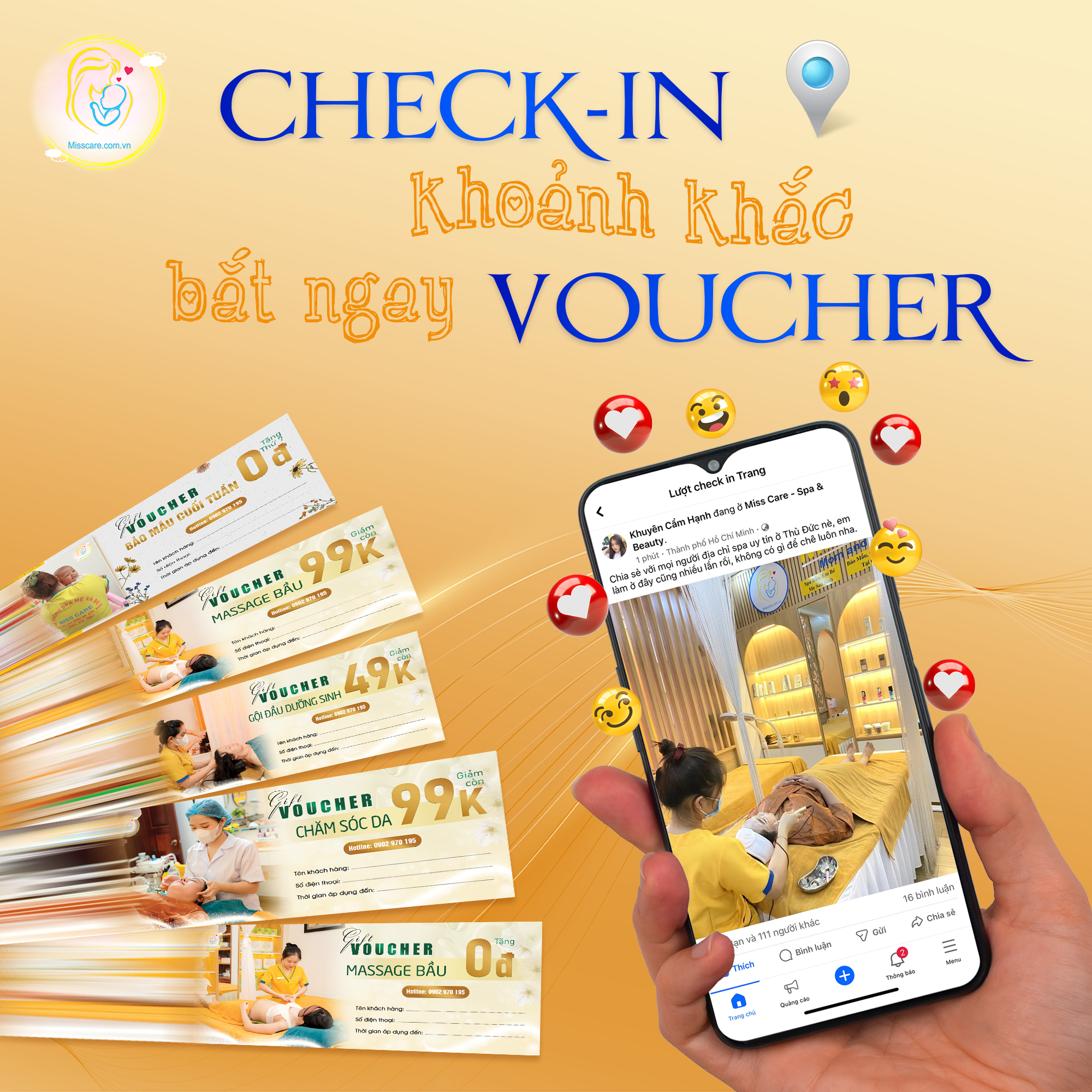 CHECK-IN KHOẢNH KHẮC, BẮT NGAY VOUCHER