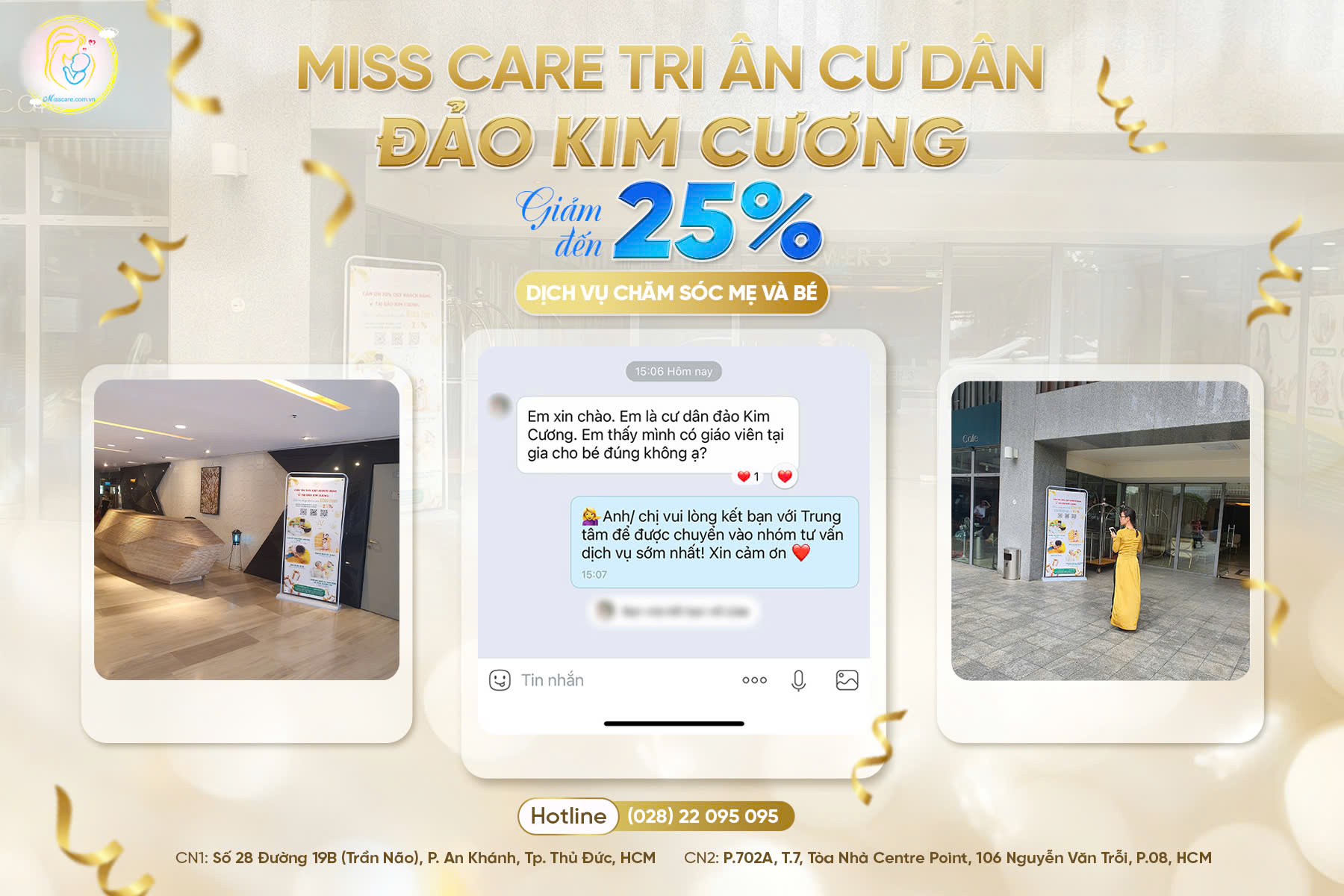 Miss Care tri ân cư dân đảo kim cương