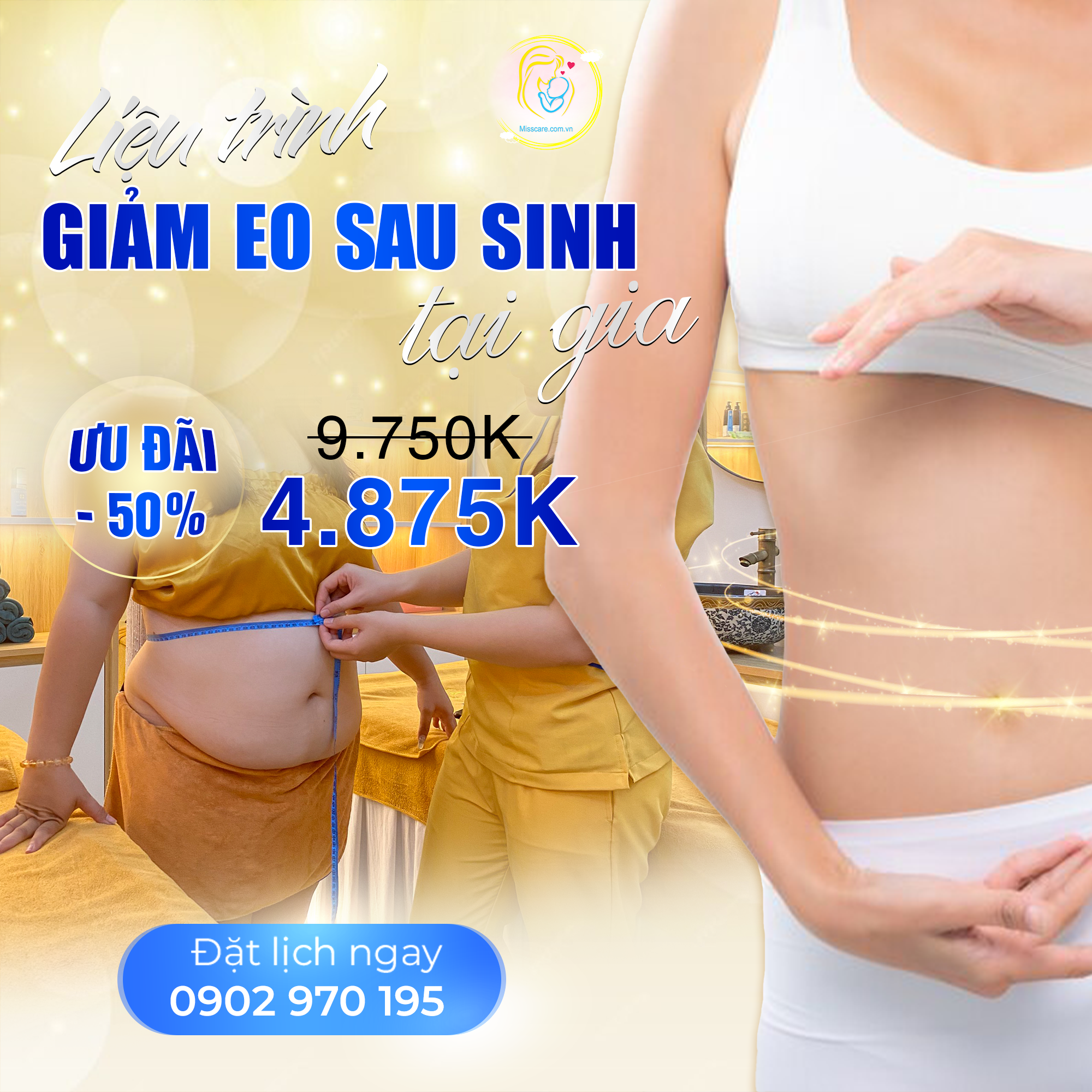 LIỆU TRÌNH GIẢM EO SAU SINH TẠI GIA | S.A.L.E OFF ĐẾN 50%