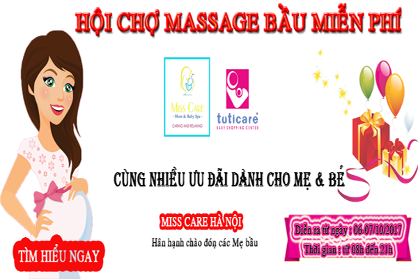 HỘI CHỢ MASSAGE BẦU MIỄN PHÍ TẠI HÀ NỘI