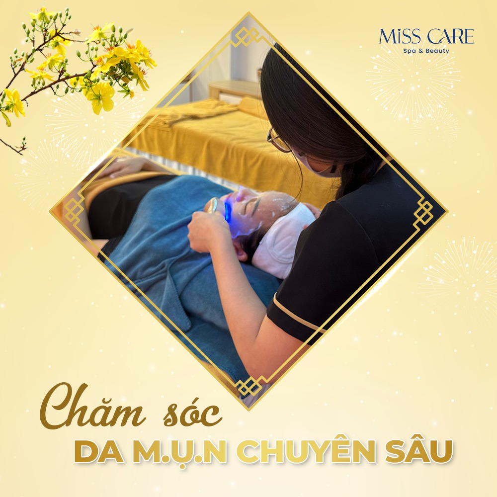 Đặt lịch ngay để cùng #Miss_Care spa có được làn da sáng mịn,sạch nám,căng bóng, sạch mụn và nhận ưu đãi chăm sóc da hấp dẫn